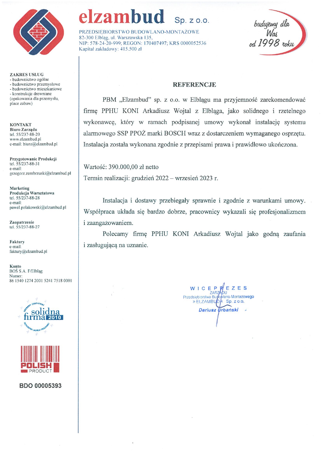 Referencja Elzambud